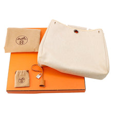 Load image into Gallery viewer, HERMES Herbag Natural Toile H Vache Hunter Leather Size MM