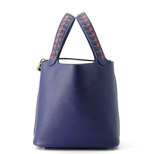 Load image into Gallery viewer, HERMES Picotin Lock Tresage Blue Encre/Brique/Black Epsom Size MM
