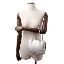 Load image into Gallery viewer, HERMES Plume Olympic Limited Silver Chevre Myzore Goatskin Size Mini