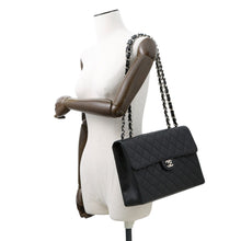 将图像加载到图库查看器中,CHANEL Jumbo Matelasse ChainShoulder Bag BlackA11869 Caviar Leather Size 30
