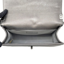 将图像加载到图库查看器中,CHANEL ★Boy Chanel ChainShoulder Bag SilverA67086 Lambskin Size 25