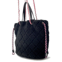 Load image into Gallery viewer, CHANEL Coco Neige Tote Bag BlackAS0981 Pile Leather