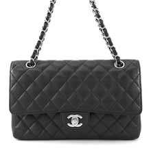 将图像加载到图库查看器中,CHANEL ★Matelasse ChainShoulder Bag BlackA01112 Caviar Leather Size 25