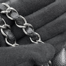 将图像加载到图库查看器中,CHANEL Matelasse ChainShoulder Bag BlackA01112 Caviar Leather Size 25