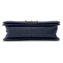 Load image into Gallery viewer, CHANEL Boy Chanel ChainShoulder Bag NavyA67086 Caviar Leather Size 25