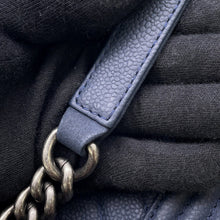 Load image into Gallery viewer, CHANEL Boy Chanel ChainShoulder Bag NavyA67086 Caviar Leather Size 25