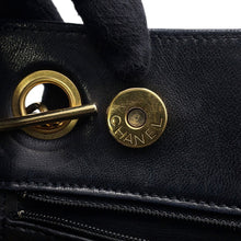 将图像加载到图库查看器中,CHANEL CC Logo ChainTote Bag Black Lambskin