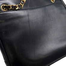 Load image into Gallery viewer, CHANEL CC Logo ChainTote Bag Black Lambskin