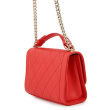 将图像加载到图库查看器中,CHANEL Clic Label 2-way Bag RedA93701 Leather