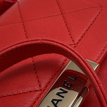 Load image into Gallery viewer, CHANEL Clic Label 2-way Bag RedA93701 Leather