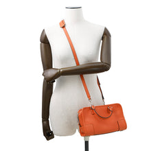 将图像加载到图库查看器中,LOEWE Amazona 2wayBag OrangeA039N07X02 Leather