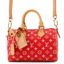 Load image into Gallery viewer, LOUIS VUITTON ★Speedy P9 Bandouliere RedM24425 Calf Leather Monogram Size 25