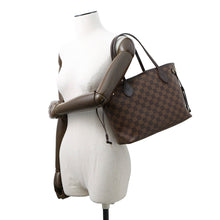 将图像加载到图库查看器中,LOUIS VUITTON Neverfull RedN51109 Damier Ebene Canvas Size PM