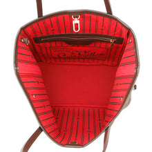 将图像加载到图库查看器中,LOUIS VUITTON ★Neverfull RedN51109 Damier Ebene Canvas Size PM