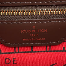 将图像加载到图库查看器中,LOUIS VUITTON Neverfull RedN51109 Damier Ebene Canvas Size PM