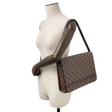 Load image into Gallery viewer, LOUIS VUITTON ★Tribeca Carre RedN51161 Damier Ebene Canvas