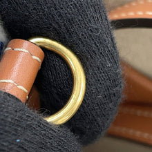 Load image into Gallery viewer, CELINE ★Small Kaba Thais Tote Bag White/Blue199162EYI.01BB Textile Leather Size Small