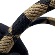 Load image into Gallery viewer, PRADA Symbol EmbroideryFabric Small Handbag Black/Beige1BA354 Jaguar Leather