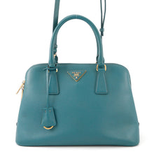 将图像加载到图库查看器中,PRADA 2way Handbag GreenBL0837 Saffiano LeatherLeather