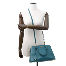 将图像加载到图库查看器中,PRADA 2way Handbag GreenBL0837 Saffiano LeatherLeather