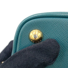 将图像加载到图库查看器中,PRADA 2way Handbag GreenBL0837 Saffiano LeatherLeather