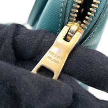 将图像加载到图库查看器中,PRADA 2way Handbag GreenBL0837 Saffiano LeatherLeather