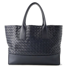 将图像加载到图库查看器中,Bottega Veneta Bottega Veneta INTRECCIATO Tote Bag Black Leather