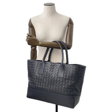 将图像加载到图库查看器中,Bottega Veneta Bottega Veneta INTRECCIATO Tote Bag Black Leather
