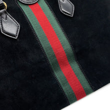 Load image into Gallery viewer, GUCCI Ophidia GG Handbag Black524533 Suede leather
