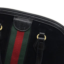 将图像加载到图库查看器中,GUCCI Ophidia GG Handbag Black524533 Suede leather
