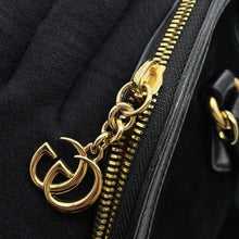 Load image into Gallery viewer, GUCCI Ophidia GG Handbag Black524533 Suede leather