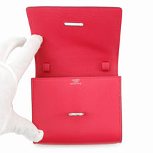 Load image into Gallery viewer, HERMES Chaine d'Ancre compact wallet Rose Extreme Chevre Shamqila