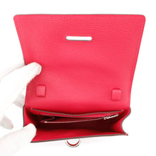 将图像加载到图库查看器中,HERMES Chaine d'Ancre compact wallet Rose Extreme Chevre Shamqila