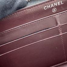 将图像加载到图库查看器中,CHANEL Matelasse Zip Around Long Wallet BlackA50097 Caviar Leather