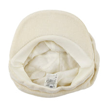 Load image into Gallery viewer, HERMES Pile knit Cap Size 56 Ivory Cotton80% Rayon20%