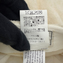 Load image into Gallery viewer, HERMES Pile knit Cap Size 56 Ivory Cotton80% Rayon20%