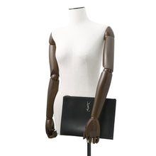 将图像加载到图库查看器中,SAINT LAURENT PARIS Monogram Zip Tablet Holder Black453249 Leather