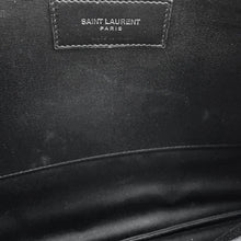 将图像加载到图库查看器中,SAINT LAURENT PARIS Monogram Zip Tablet Holder Black453249 Leather