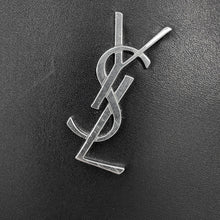 将图像加载到图库查看器中,SAINT LAURENT PARIS Monogram Zip Tablet Holder Black453249 Leather