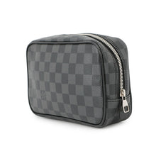 Load image into Gallery viewer, LOUIS VUITTON ★Trousse Toilette NoirN47522 Damier Graphite Size PM