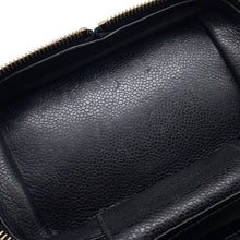将图像加载到图库查看器中,CHANEL Matelasse Chain vanity bag Black Caviar Leather