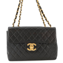 Load image into Gallery viewer, CHANEL ★Single flap Matelasse Chain Shoulder BlackA04412 Lambskin Size 30