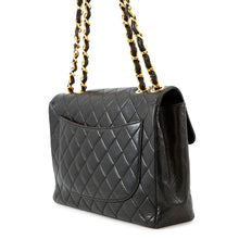 将图像加载到图库查看器中,CHANEL ★Single flap Matelasse Chain Shoulder BlackA04412 Lambskin Size 30
