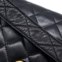将图像加载到图库查看器中,CHANEL Full Flap Matelasse Shoulder Black Lambskin