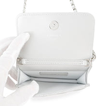 Load image into Gallery viewer, CHANEL Novelty Matelasse Chain Pouch Silver Lambskin