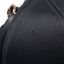 Load image into Gallery viewer, CHANEL ★Camellia ChainPochette Black Satin Leather
