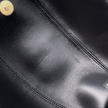 Load image into Gallery viewer, CHANEL ★Camellia ChainPochette Black Satin Leather