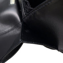 Load image into Gallery viewer, CHANEL ★Camellia ChainPochette Black Satin Leather