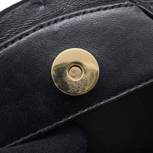 将图像加载到图库查看器中,CHANEL Camellia ChainPochette Black Satin Leather