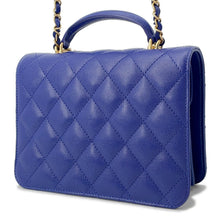 将图像加载到图库查看器中,CHANEL Matelasse 2WAYBag BlueAS4286 Caviar Leather